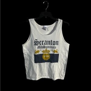 Gildan White Scranton MidSummers Tank Top 2016